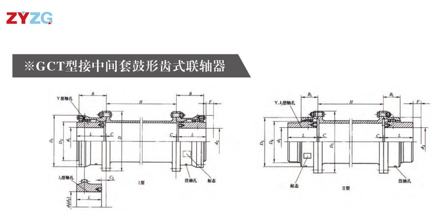GCT  型接中间套鼓形齿式PROUMB官方网址进入